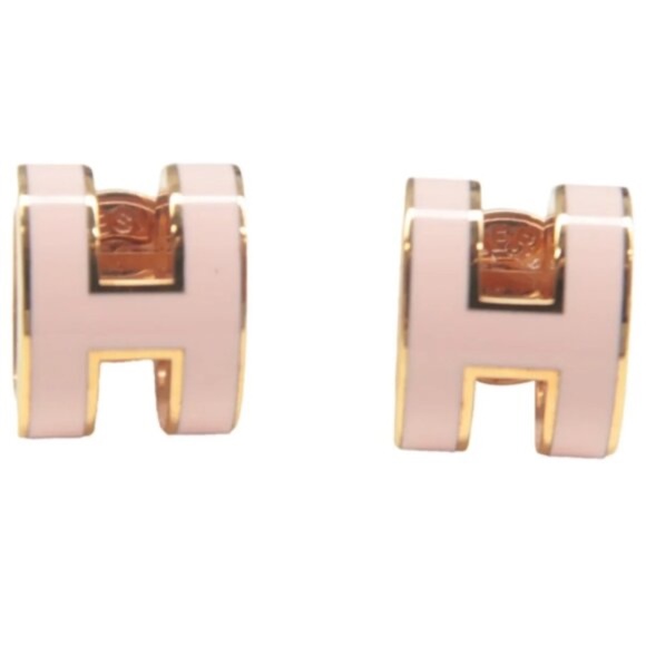 Hermes Jewelry - 100% Hermes Pop H Mini Enamel Stud Earrings